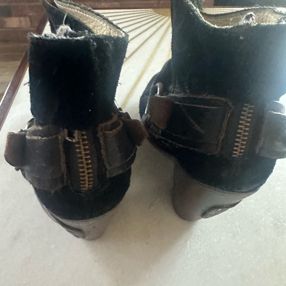 Leather/suede black freebird by Steve Madden  boots size 10 - Picture 4 of 5